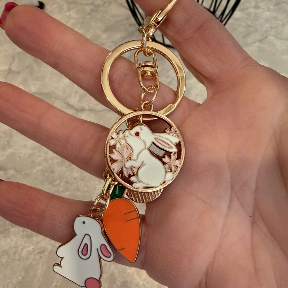 Easter Holiday Enamal Pendant Keychain,Cute Bag Charm - Picture 2 of 4